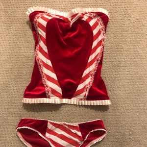 “Santa Baby” lingerie. Brand New. Very soft, comfortable velvet.